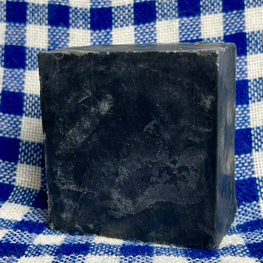Tallow and Lard Charcoal Soap - coffee grounds to scrub clean, tea tree scent