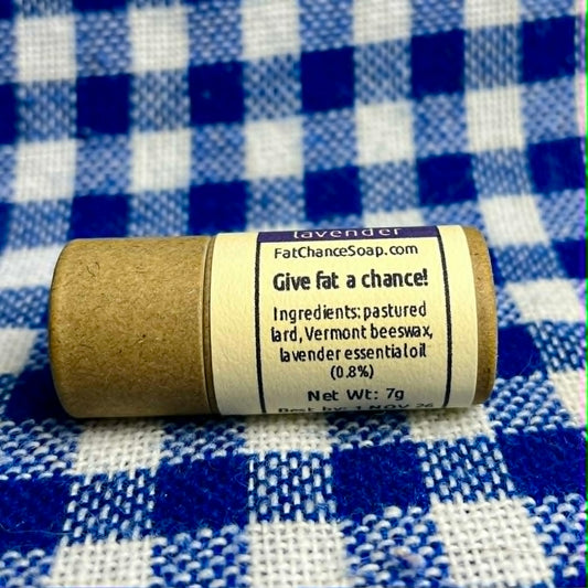 Lard and Beeswax Lip Balm