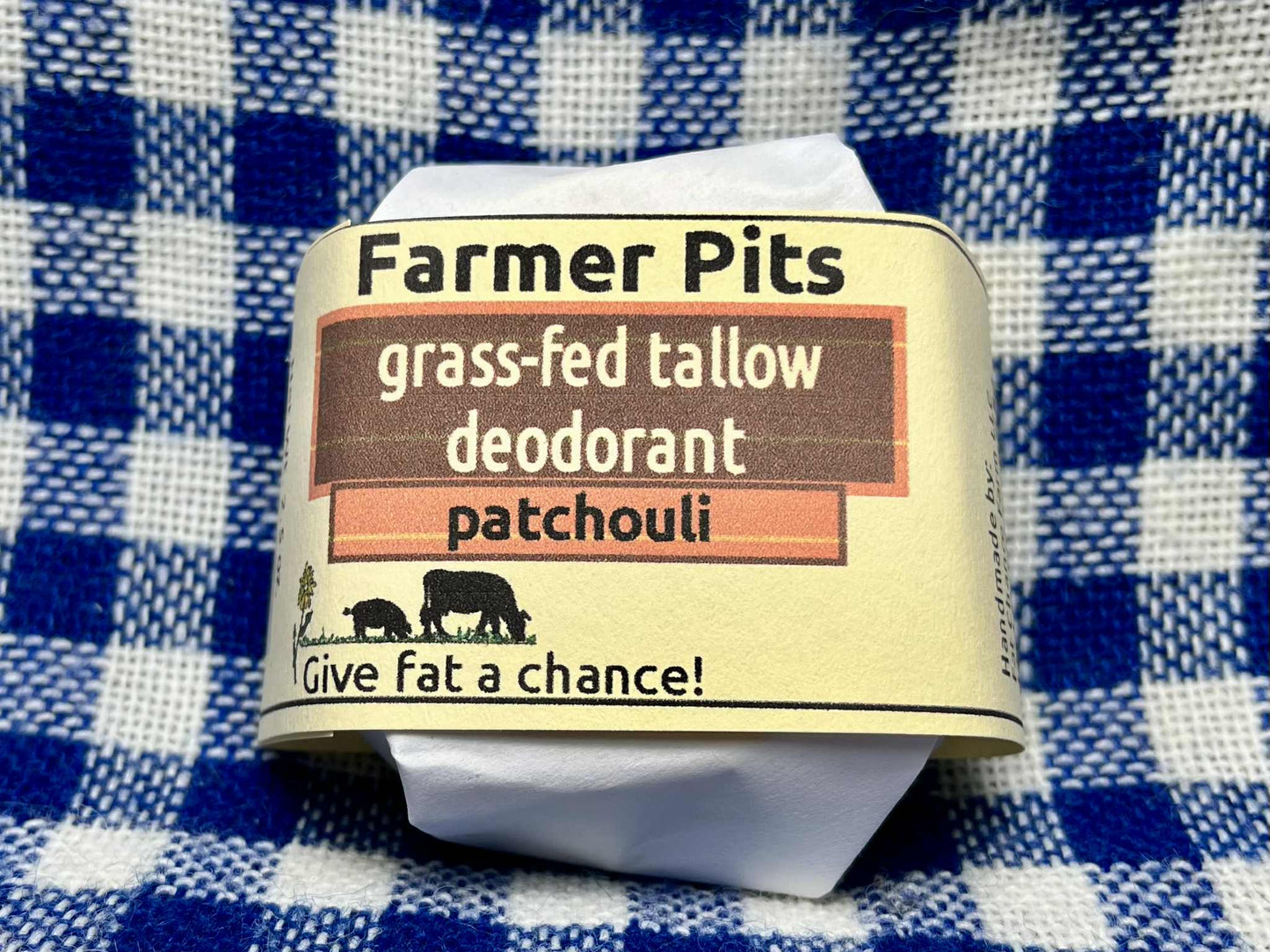 Natural Deodorant Bar - Farmer Pits | Aluminum free | Baking soda free
