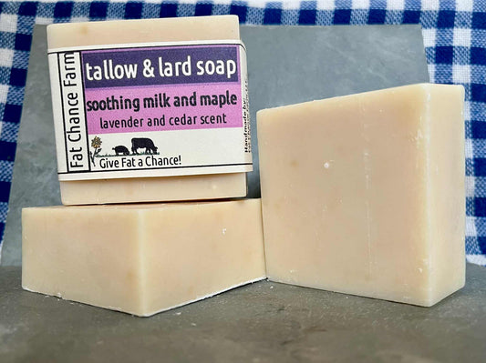 Milk and Maple Soap - Lavender and Cedarwood