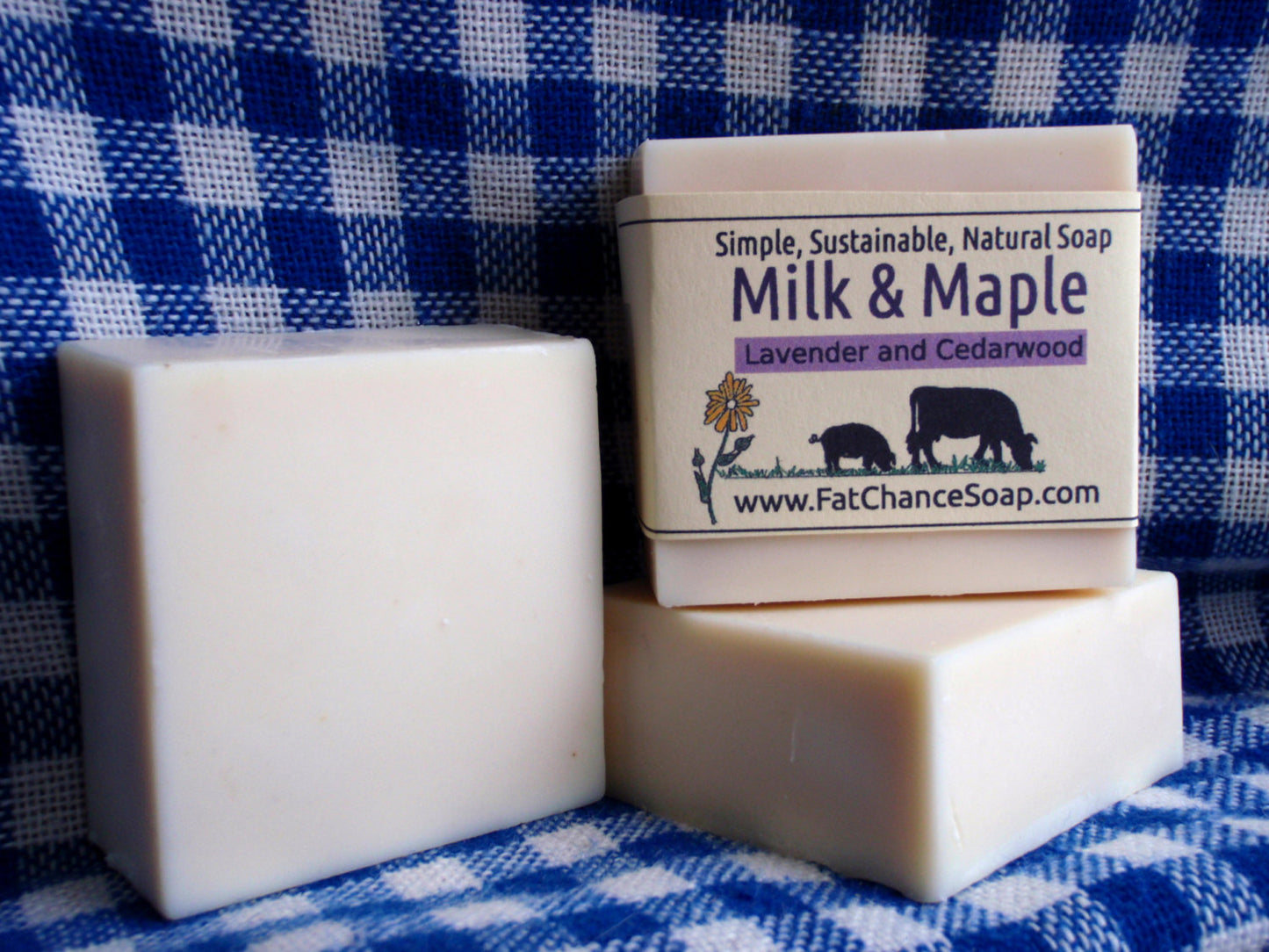 Tallow and Lard Milk Soap with Vermont Maple Syrup - lavender scent