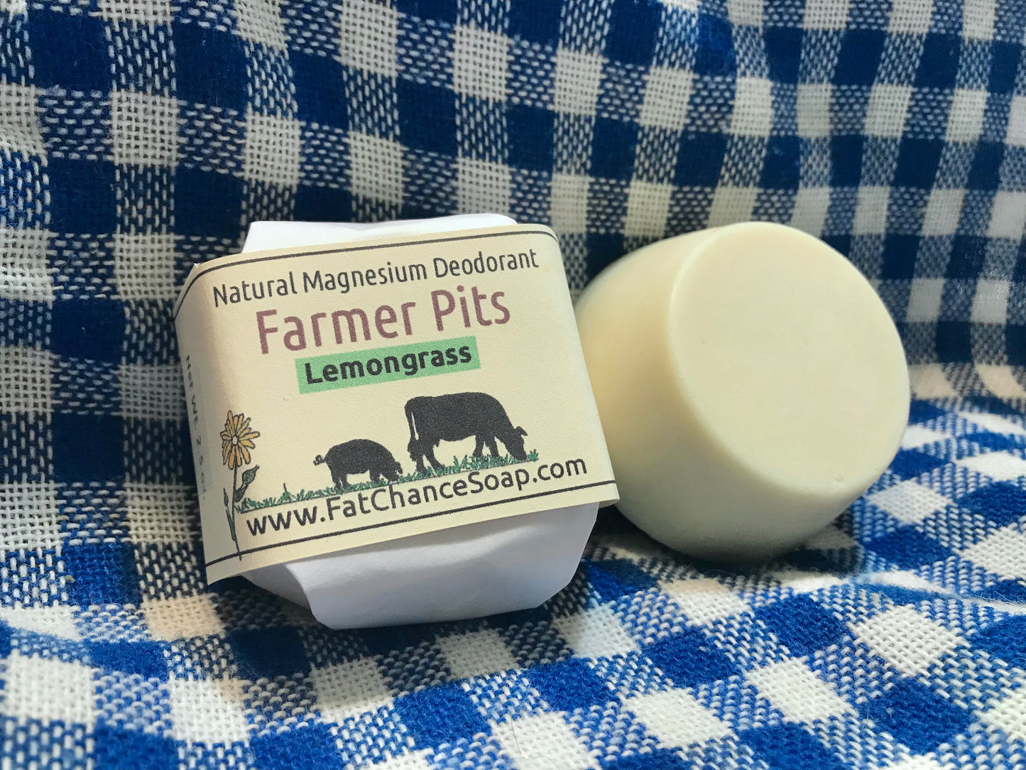 Natural Deodorant Bar - Farmer Pits | Aluminum free | Baking soda free