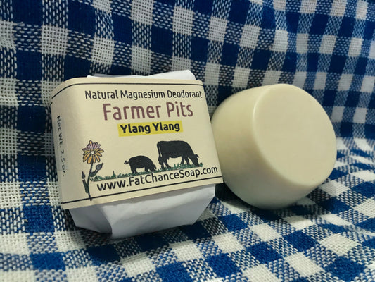 Natural Deodorant Bar - Farmer Pits | Aluminum free | Baking soda free