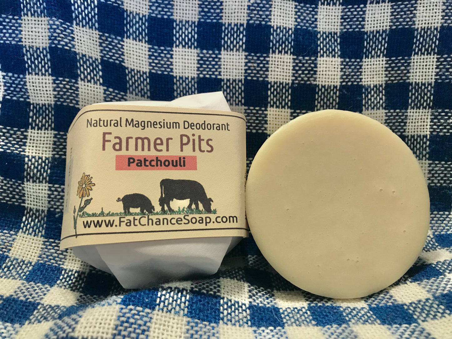 Natural Deodorant Bar - Farmer Pits | Aluminum free | Baking soda free