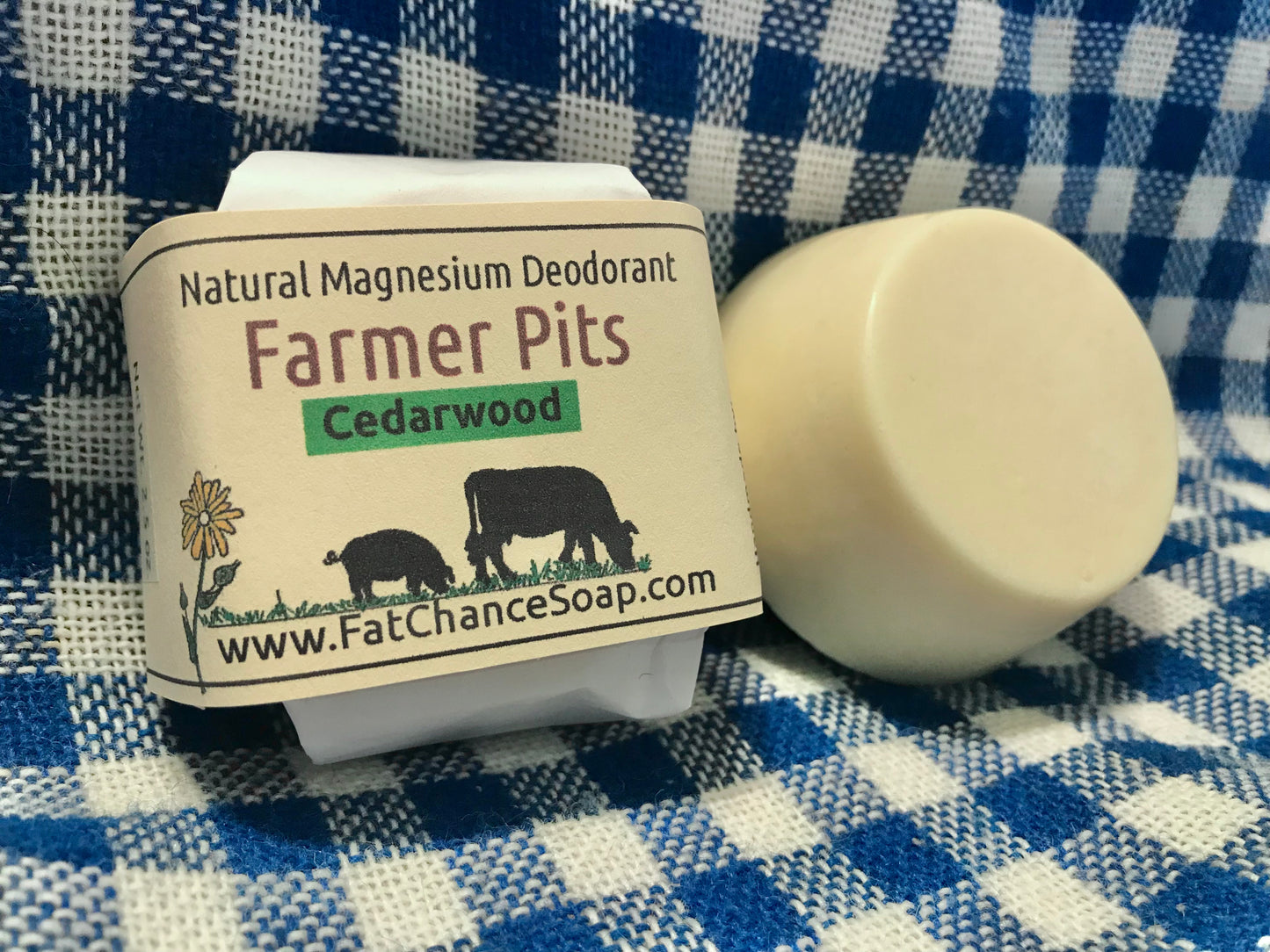Natural Deodorant Bar - Farmer Pits | Aluminum free | Baking soda free