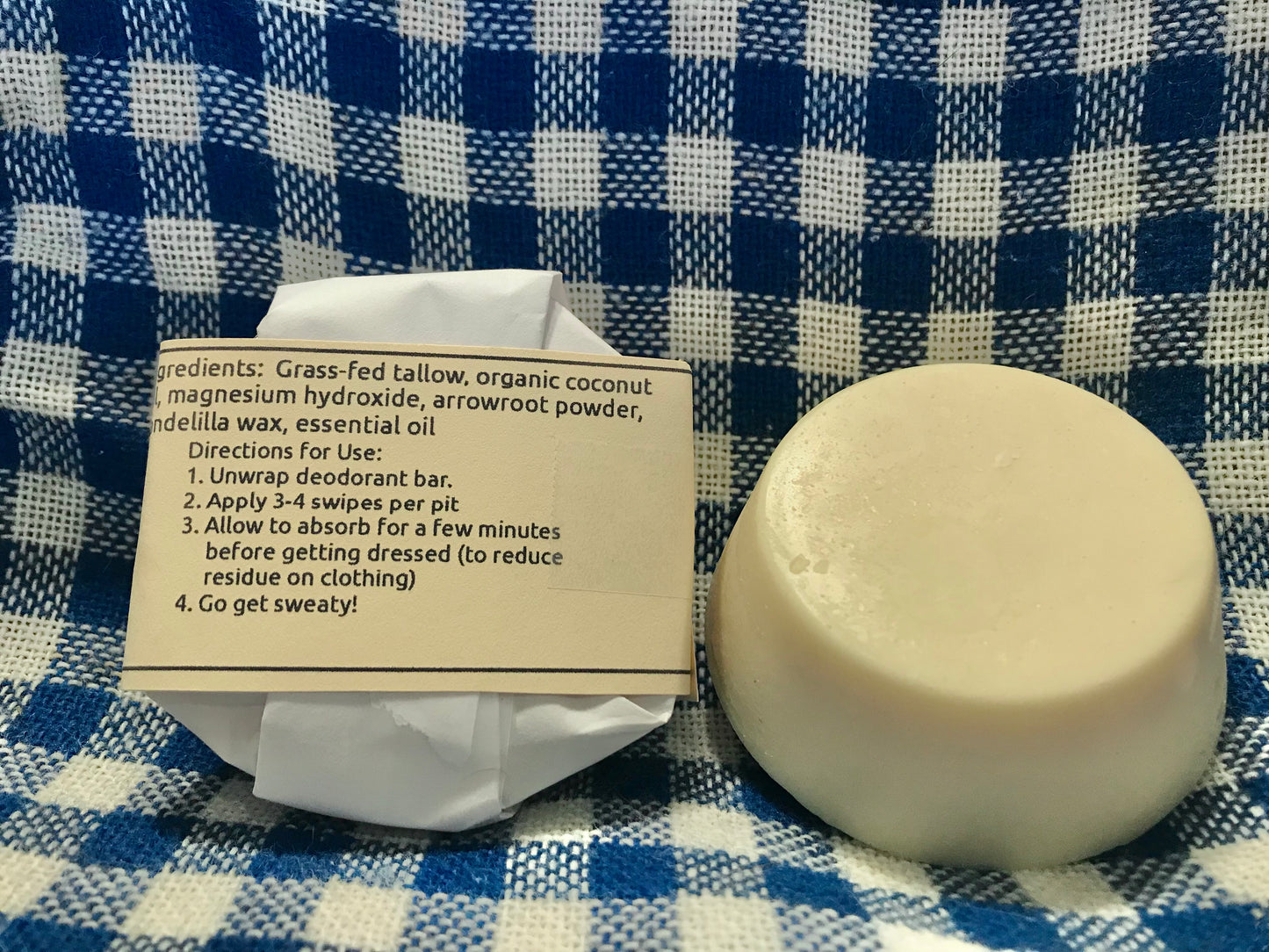 Natural Deodorant Bar - Farmer Pits | Aluminum free | Baking soda free