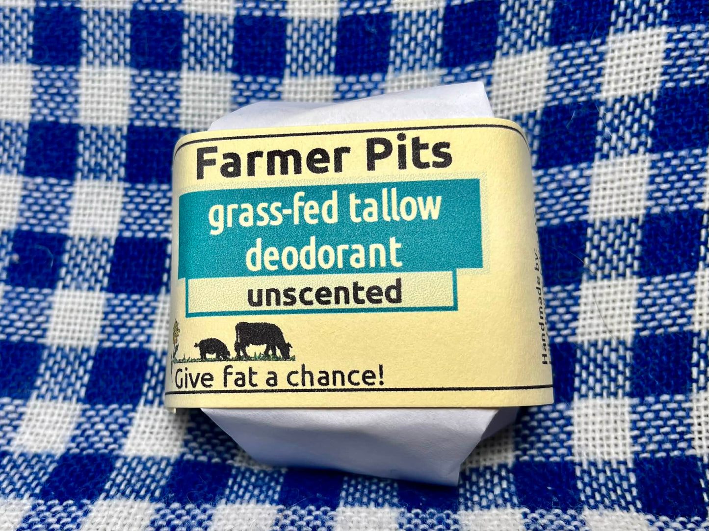 Natural Deodorant Bar - Farmer Pits | Aluminum free | Baking soda free