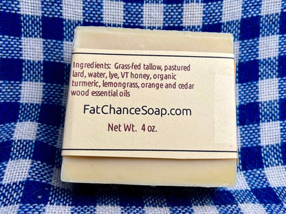 Tallow and Lard Soap with Vermont Honey