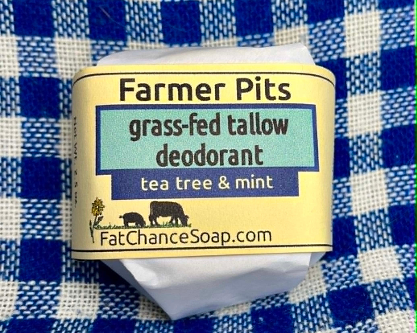 Natural Deodorant Bar - Farmer Pits | Aluminum free | Baking soda free