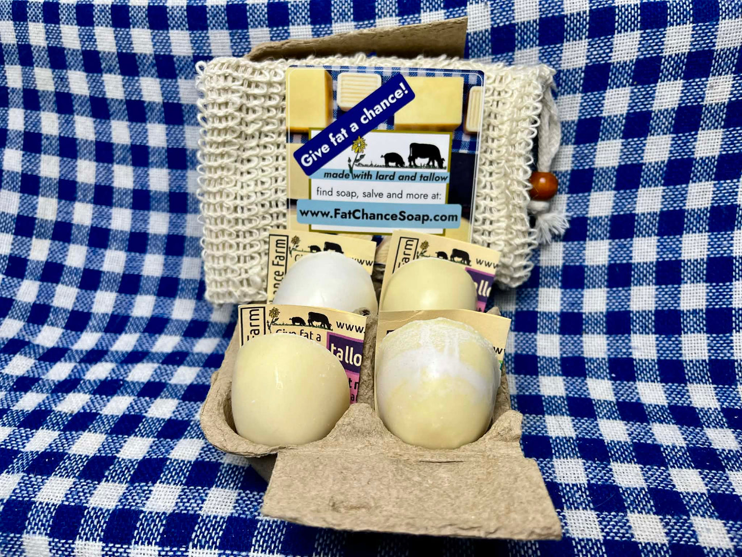 Tallow and Lard Soap Egg Box Gift Set