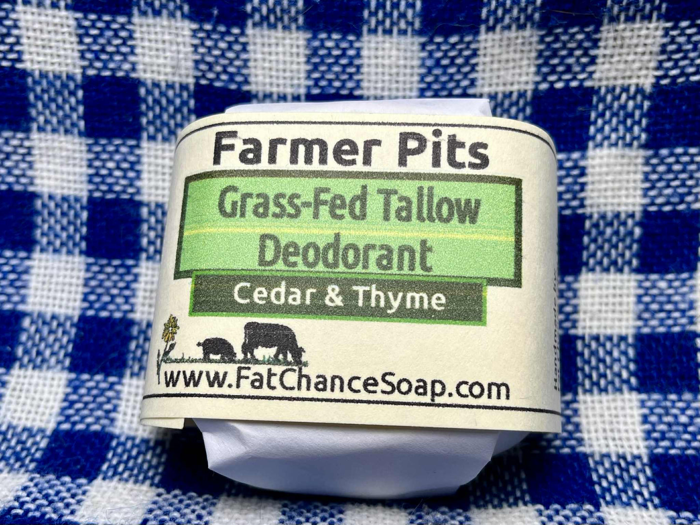Natural Deodorant Bar - Farmer Pits | Aluminum free | Baking soda free