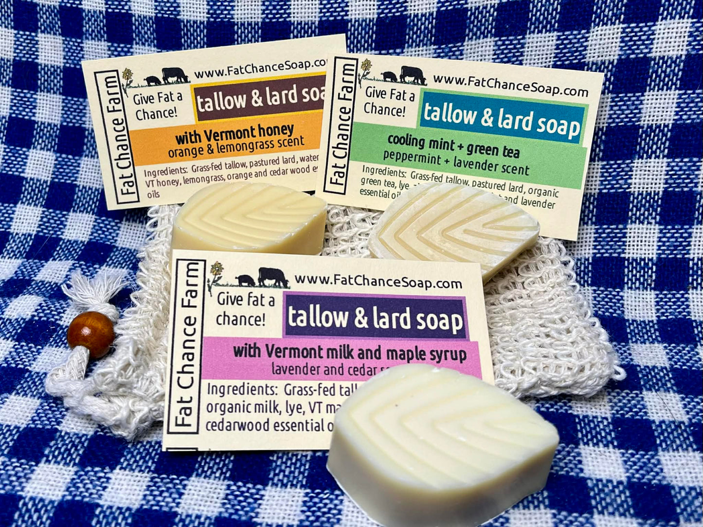 Tallow and Lard Soap Gift Set