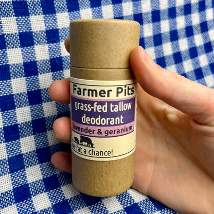 Natural Deodorant in a Push-up Tube - Farmer Pits | Aluminum free | Baking soda free
