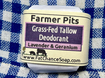Natural Deodorant Bar - Farmer Pits | Aluminum free | Baking soda free