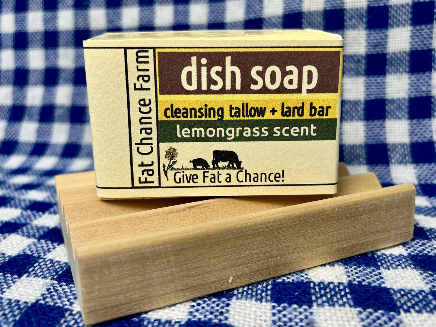 Solid Dish Soap Bar - tallow and lard
