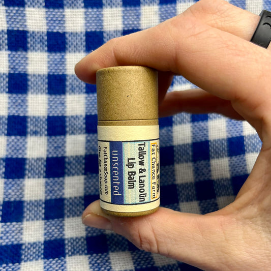 Tallow and Lanolin Lip Balm