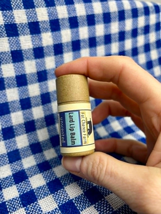 Lard and Beeswax Lip Balm