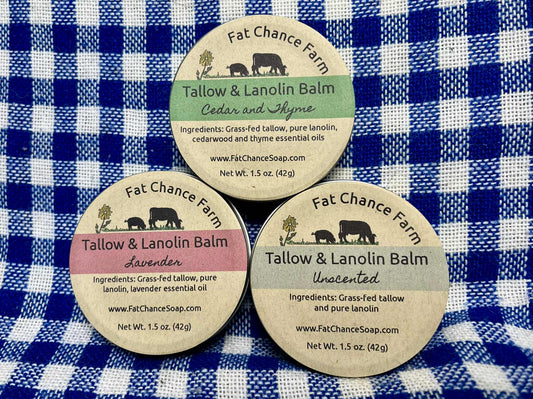 Tallow and Lanolin Balm - 1.5 oz.
