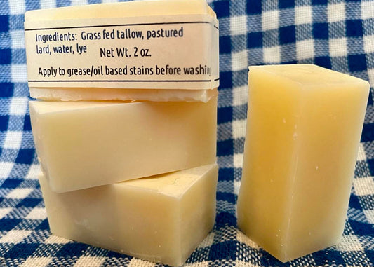 small bars of soap to use as a stain stick