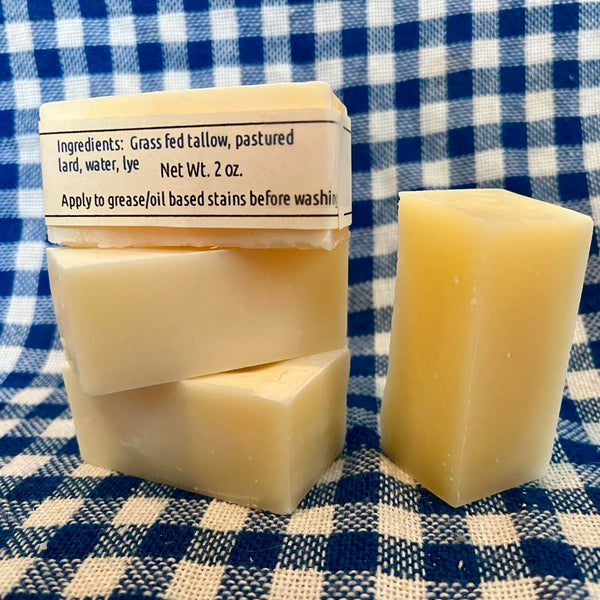 Tallow and Lard Dish Soap - Household cleaning and stain stick