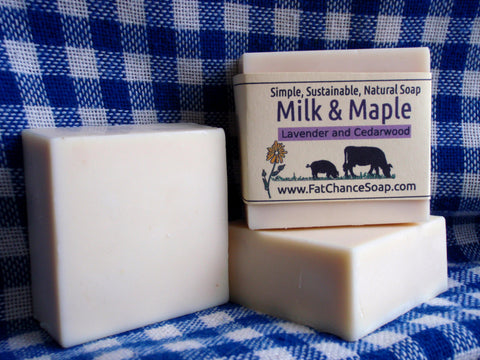 Milk and Maple Soap - Lavender and Cedarwood