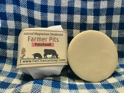 Natural Deodorant Bar - Farmer Pits | Aluminum free | Baking soda free